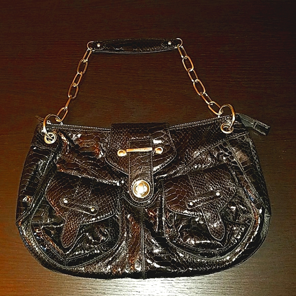 Botkier Faux Croc Vintage Purse With Chain Strap Limited Capsule 2008